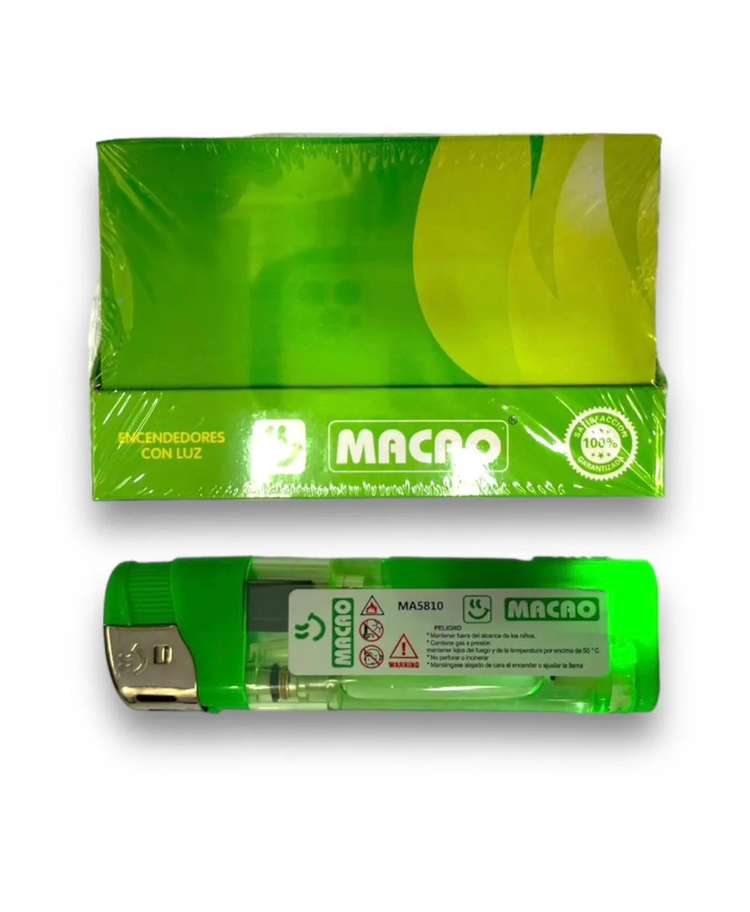 Encendedor Macao con Linterna x 25