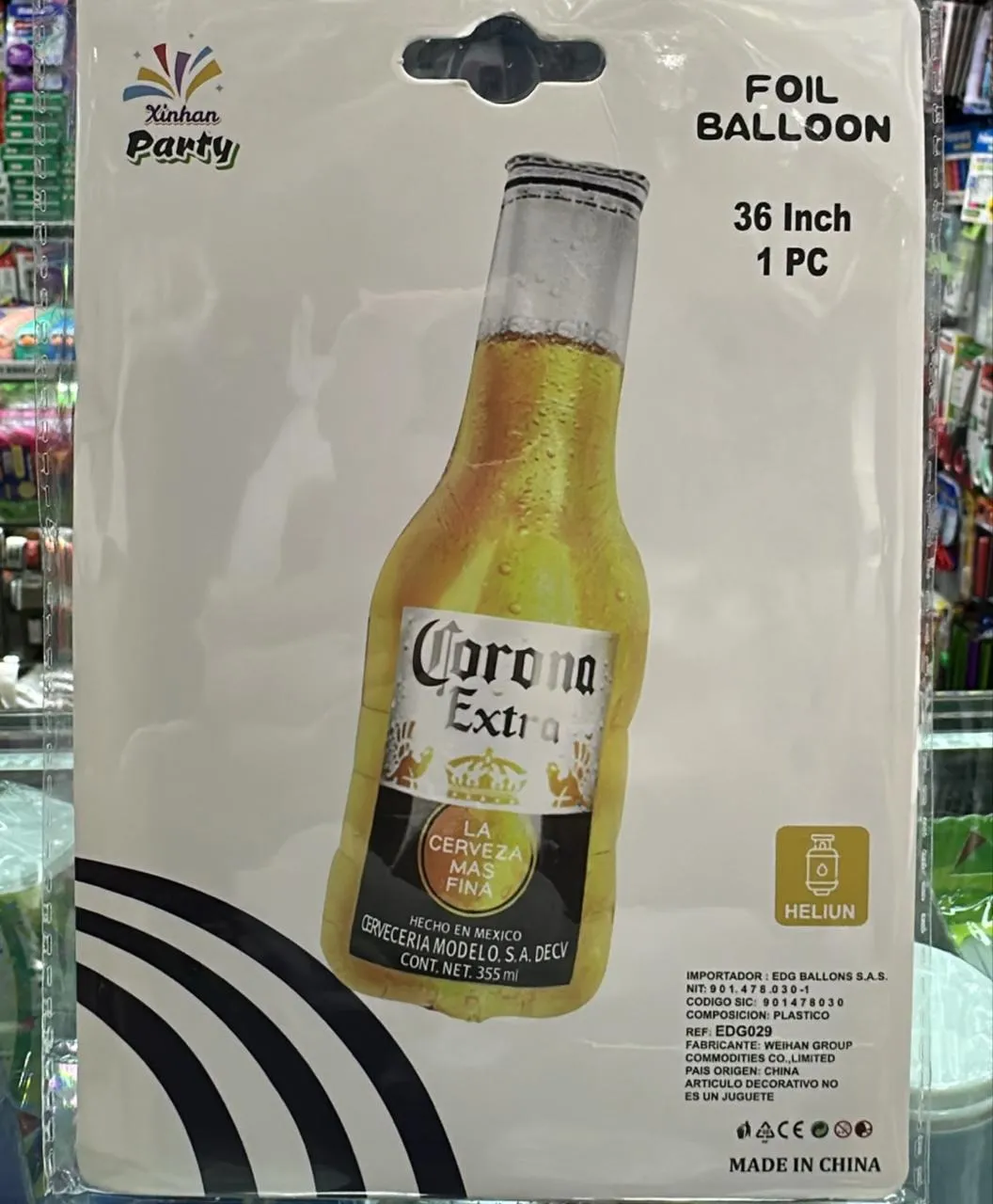GLOBO METALIZADO BOTELLA 