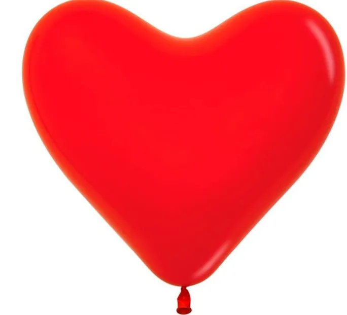 GLOBO LATEX CORAZON FASHION ROJO