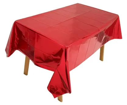 MANTEL PLASTICO METALIZADO