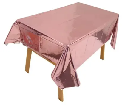 MANTEL PLASTICO METALIZADO